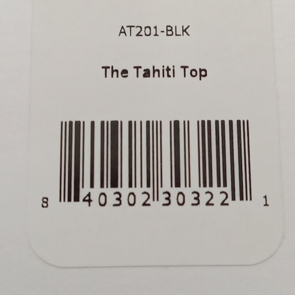 Andie Womens Bikini SMALL Swim Top Tahiti BLACK NEW Beach Resort Vacation Pool - Picture 3 of 4